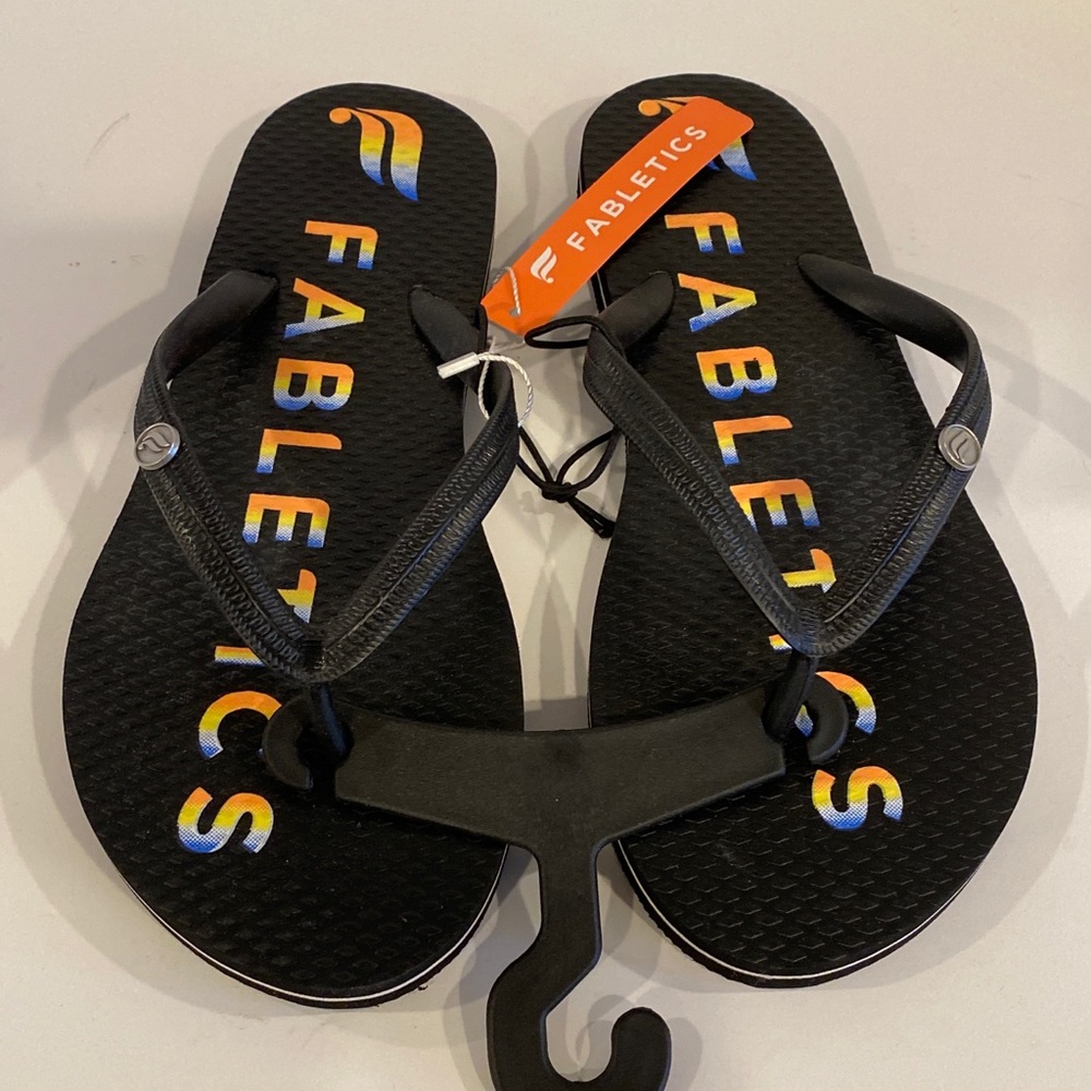 Fabletics Flip Flops Women's Sandals Size 7 Black